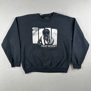 ASAP Rocky Sweatshirt L Black Crew Neck Pullover Hip Hop Articles Of A$AP 2013